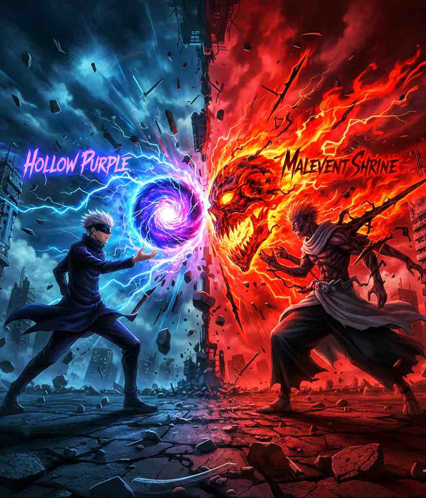 Gojo Satoru vs Sukuna: Cursed Techniques